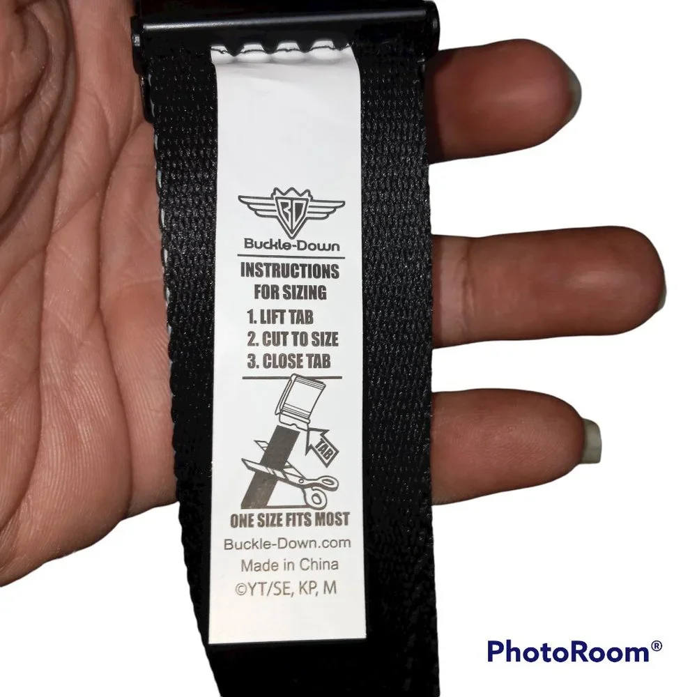 Buckle Down Black Butler Belt